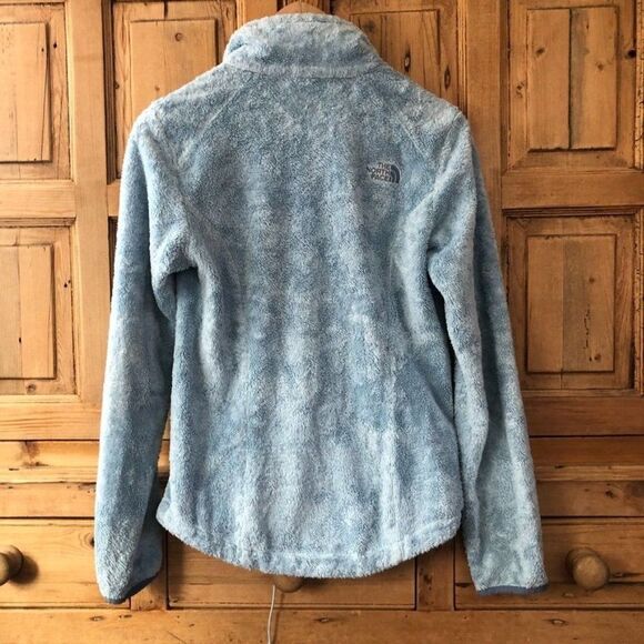 AS IS North Face XS Fuzzy Blue Sweater - Picture 7 of 9